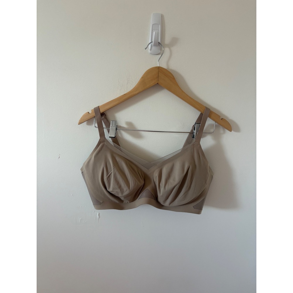 Honeylove Silhouette Bra Tan Wireless Support Mesh Size XL 38D 38DD LWBR0302V3